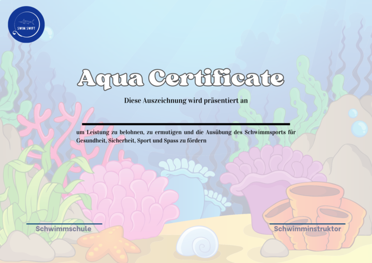 Aqua Certificate example